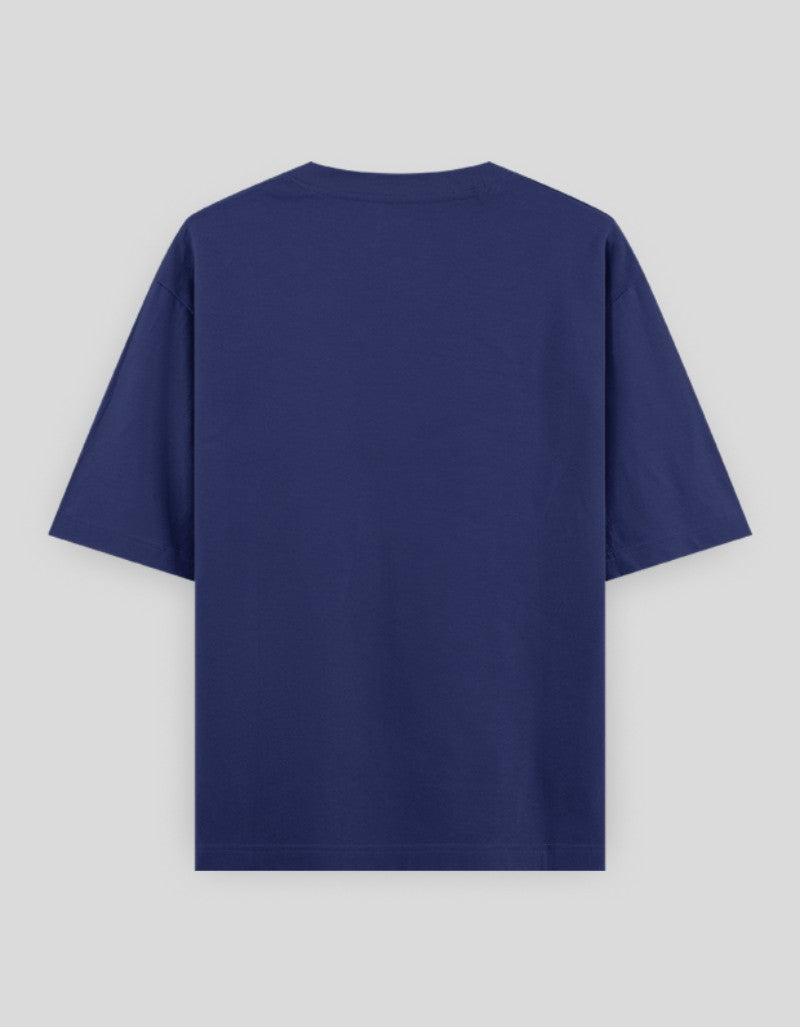 Navy RIZZ UP Hello I'm Stressed t-shirt with a comfortable fit and casual style